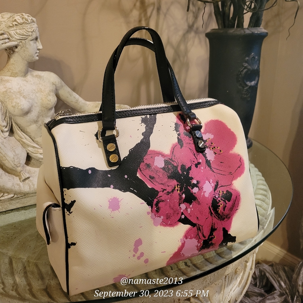 L.A.M.B. by Gwen Stefani Cherry Blossom Handbag Luxury Designer Vintage #525 - Picture 6 of 14